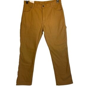 SOLD- Dickies Fleece Lined Mens Canvas Carpenter Utility Pants Sz 36x32 Regular